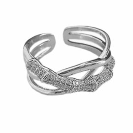 Stříbrný prsten Multi Band s kubickou zirkonií