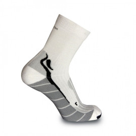 Funkční sportovní ponožky Denal s ovčí vlnou a se stříbrem bílá 