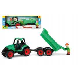 Lena Auto Truckies traktor s vlečkou plast 32cm s figurkou v krabici 24m+
