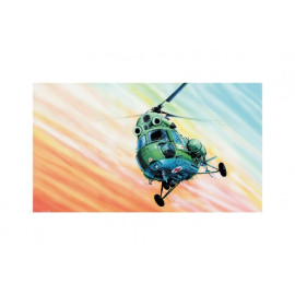 Směr Model Kliklak Vrtulník Mil Mi-2 27,6x30cm v krabici 34x19,5x5,5cm