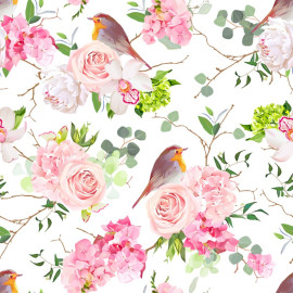 Fusak Birds and roses