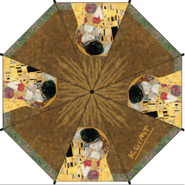 Plumeria Klimt Skládací deštník Polibek