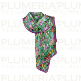Plumeria Klimt Hedvábný šál Jabloň I