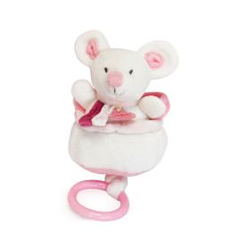 Doudou et Compagnie Paris Doudou Plyšová hudební hračka 20 cm myš