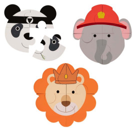Pěnové puzzle B-Animal Panda/Elephant/Lion