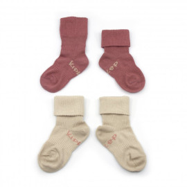 Dětské ponožky Stay-on-Socks 6-12m 2páry Dusty Clay