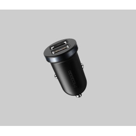 5V 2.4A Dual USB Car Charger (cerna)