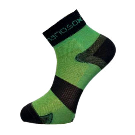 nanosox SPORT CYKLON ponožky .35-36 .černo-zelená