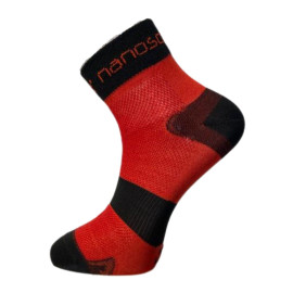 nanosox SPORT CYKLON ponožky .35-36 .černo-červená