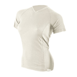 COOL NANO triko krátký rukáv V .dámské .XL .bílá