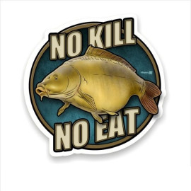4anglersdesign Rybářská samolepka na auto No Kill No Eat