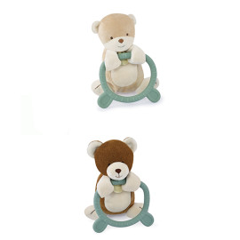 Doudou et Compagnie Paris Doudou Plyšová hračka s kousátkem HOULAHOP 1 ks medvěd