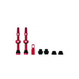 MUC-OFF TUBELESS PRESTA VALVE KIT (10 různých barev) - Bezdušové ventilky Barva: Červená, Délka: 44 mm