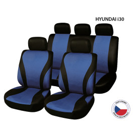 Autopotahy Perfetto VG Hyundai i30 černá/modrá