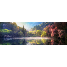 HEYE Panoramatické puzzle Jezero Serjang-ji 1000 dílků