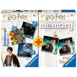 RAVENSBURGER Puzzle Harry Potter 3v1 (25,36,49 dílků) + pexeso