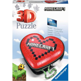 RAVENSBURGER 3D puzzle Srdce Minecraft 54 dílků