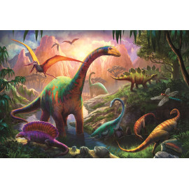 TREFL Puzzle Svět dinosaurů 100 dílků