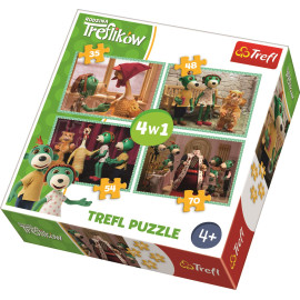 Trefl Puzzle Treflíci 4v1 (35,48,54,70 dílků)