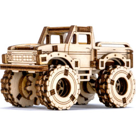 WOODEN CITY 3D puzzle Superfast Monster Truck 4