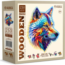 WOODEN CITY Dřevěné puzzle Nóbl vlk 250 dílků
