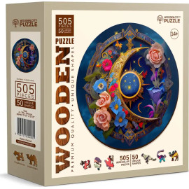 WOODEN CITY Dřevěné puzzle Květinový Měsíc 505 dílků