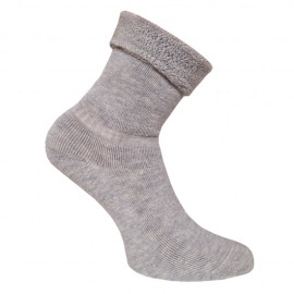Dětské merino froté 85% ponožky světle hnědé melange MUFFIN MODE Velikost: 15-16