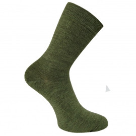 Dětské tenké merino 85% ponožky olivové MUFFIN MODE Velikost: 17-19