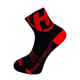 Ponožky HAVEN LITE Silver NEO black/red 2 páry vel. 1-3 (34-36) 2 páry