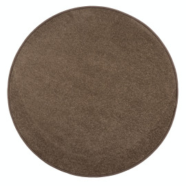 Vopi koberce Kusový koberec Eton hnědý 97 kruh - 120x120 (průměr) kruh cm