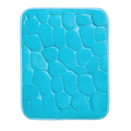 BO-MA koberce Protiskluzová koupelnová předložka 3D 0133 tyrkys - 50x80 cm