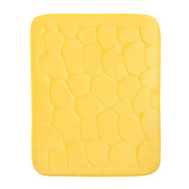 BO-MA koberce Protiskluzová koupelnová předložka 3D 0133 yellow - 40x50 cm