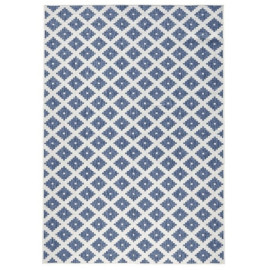 NORTHRUGS - Hanse Home koberce Kusový koberec Twin-Wendeteppiche 103128 blau creme – na ven i na doma - 200x290 cm