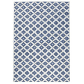 NORTHRUGS - Hanse Home koberce Kusový koberec Twin-Wendeteppiche 103128 blau creme – na ven i na doma - 160x230 cm