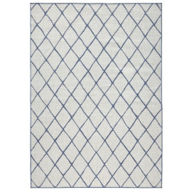 NORTHRUGS - Hanse Home koberce Kusový koberec Twin-Wendeteppiche 103119 blau creme – na ven i na doma - 120x170 cm
