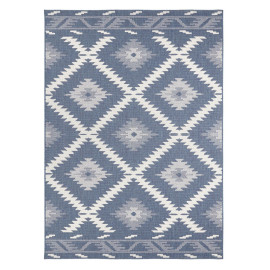 NORTHRUGS - Hanse Home koberce Kusový koberec Twin Supreme 103430 Malibu blue creme – na ven i na doma - 80x250 cm