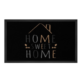 Hanse Home Collection koberce Protiskluzová rohožka Home sweet home 103797 Black Creme - na ven i na doma - 40x60 cm