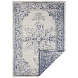 NORTHRUGS - Hanse Home koberce Kusový koberec Twin Supreme 104138 Blue/Cream – na ven i na doma - 80x150 cm