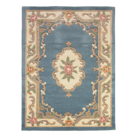 Flair Rugs koberce Ručně všívaný kusový koberec Lotus premium Blue - 150x240 cm