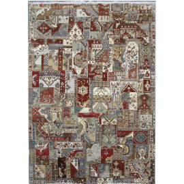 Diamond Carpets koberce AKCE: 305x425 cm Ručně vázaný kusový koberec Diamond DC-PATCH RED MULTI - 305x425 cm