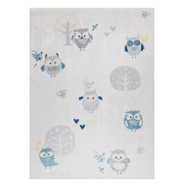 Dywany Łuszczów Dětský kusový koberec Bambino 1161 Owls grey - 80x150 cm