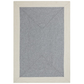 NORTHRUGS - Hanse Home koberce Kusový koberec Braided 105555 Grey Creme – na ven i na doma - 80x200 cm