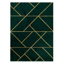 Dywany Łuszczów Kusový koberec Emerald geometric 1012 green and gold - 160x220 cm