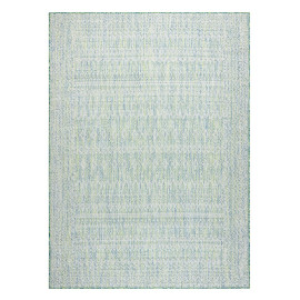 Dywany Łuszczów Kusový koberec Sion Sisal Aztec 22184 green/blue/ecru – na ven i na doma - 120x170 cm