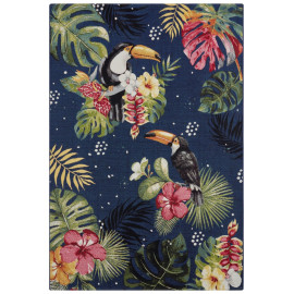 Hanse Home Collection koberce Kusový koberec Flair 105609 Tropical Dream Blue Multicolored – na ven i na doma - 80x165 cm