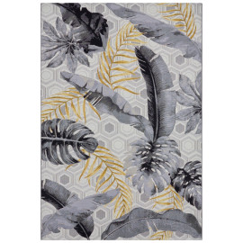 Hanse Home Collection koberce Kusový koberec Flair 105612 Gold Leaves Multicolored – na ven i na doma - 200x285 cm