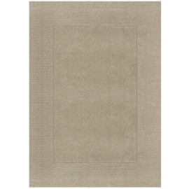 Flair Rugs koberce Kusový ručně tkaný koberec Tuscany Textured Wool Border Natural - 200x290 cm