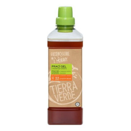 Prací gel z mýdlových ořechů s BIO pomerančovou silicí (láhev) Tierra Verde 1l