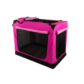 Kenelka, skládací box COOL PET Plus růžová S elikost přepravního boxu: S 50*35*35cm