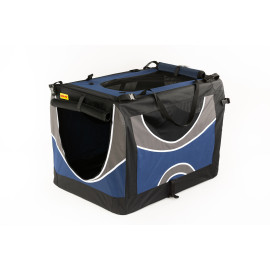 Transportní box, skládací kenelka tmavá modrá COOL PET  Velikost přepravního boxu: M 60*42*42cm